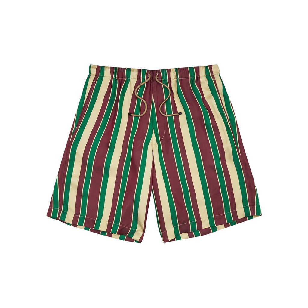 Piperi Striped Satin Shorts - Multicoloured - 52