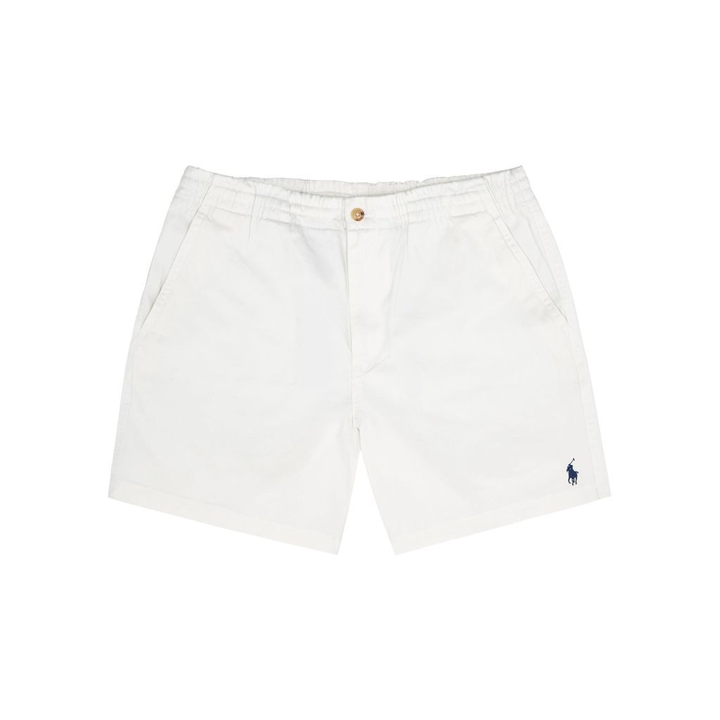 Prepster Stretch-cotton Chino Shorts - White - Xxl