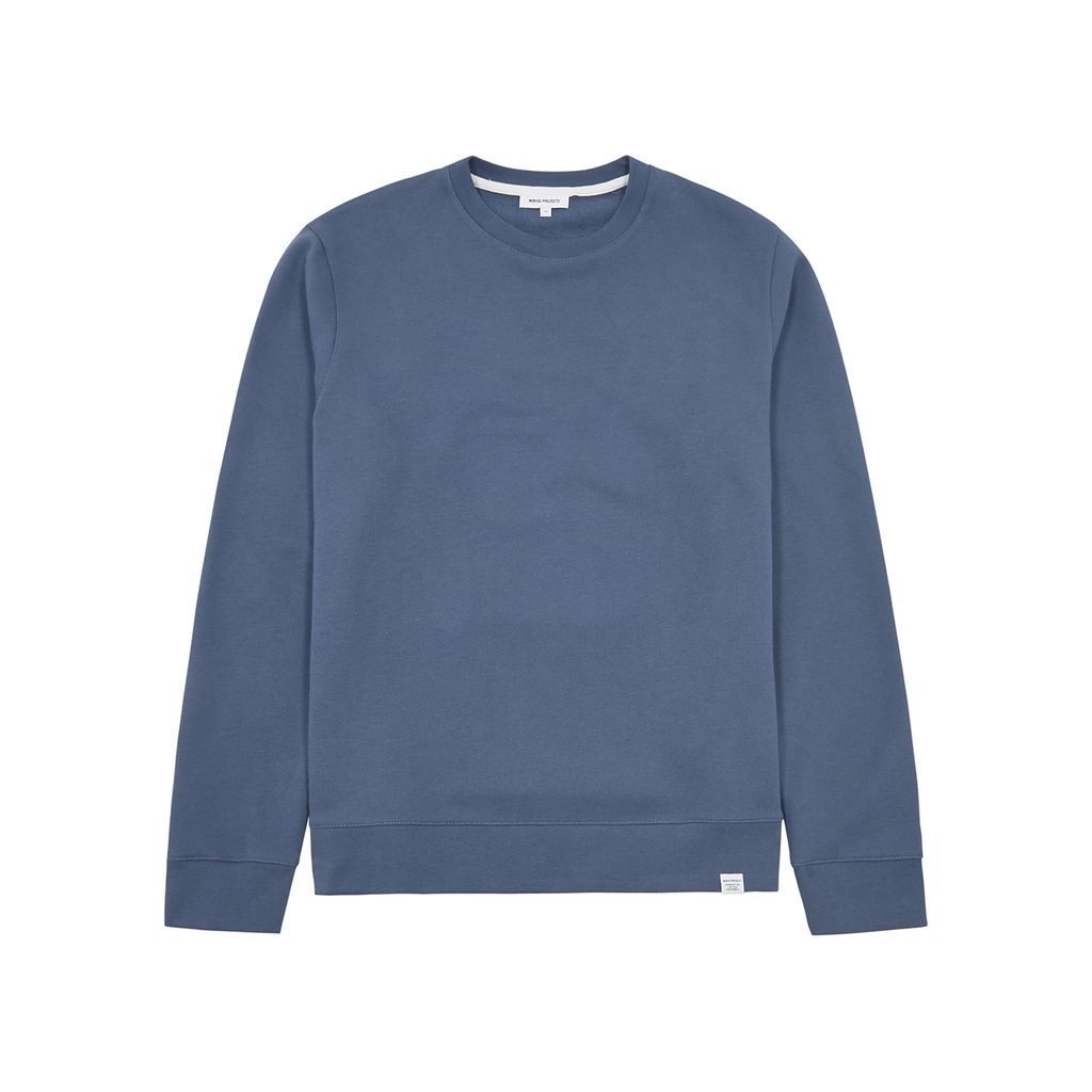 Vagn Cotton Sweatshirt - Blue - S