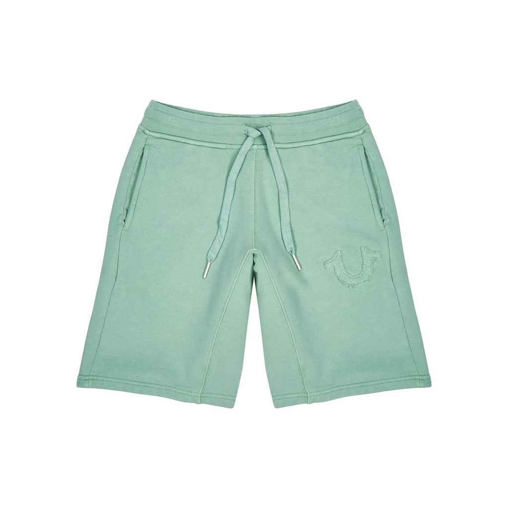 Light Green Cotton Shorts - M