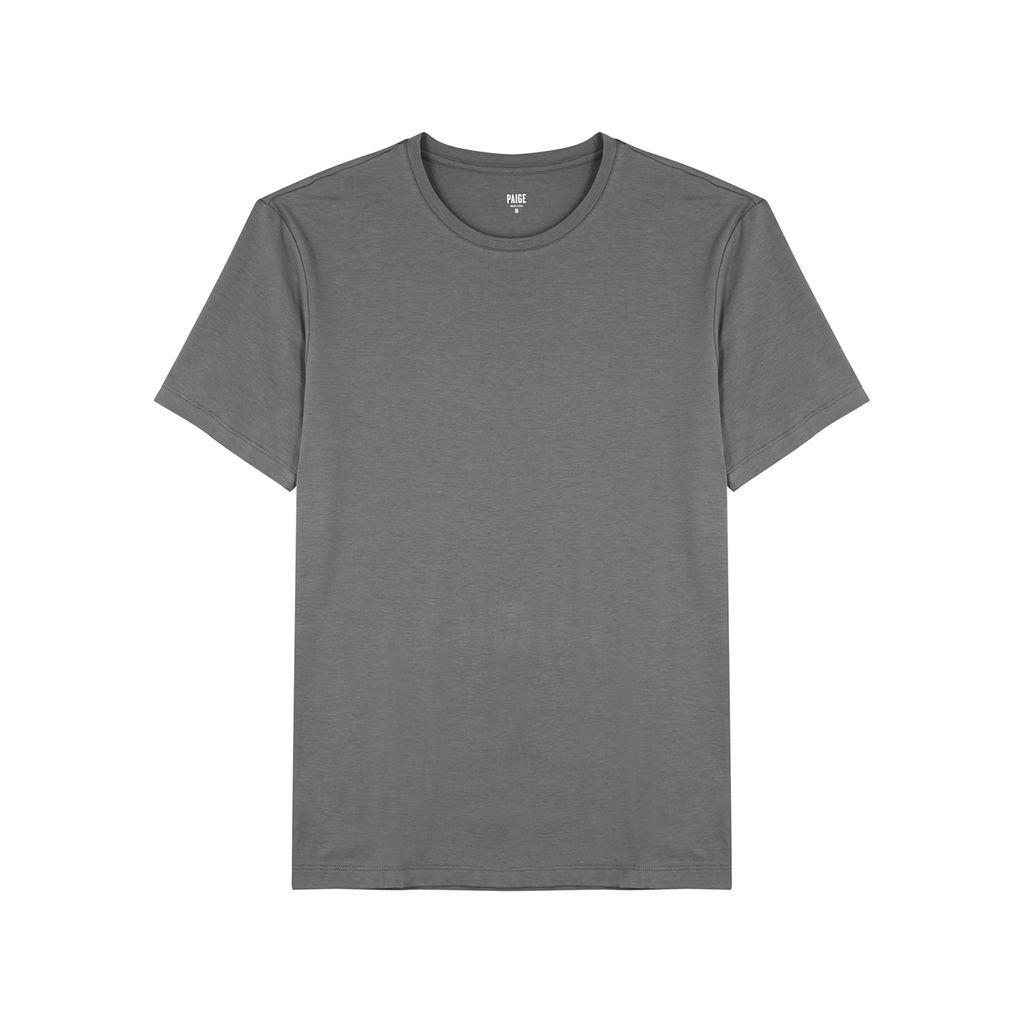 Cash Grey Stretch-jersey T-shirt - M