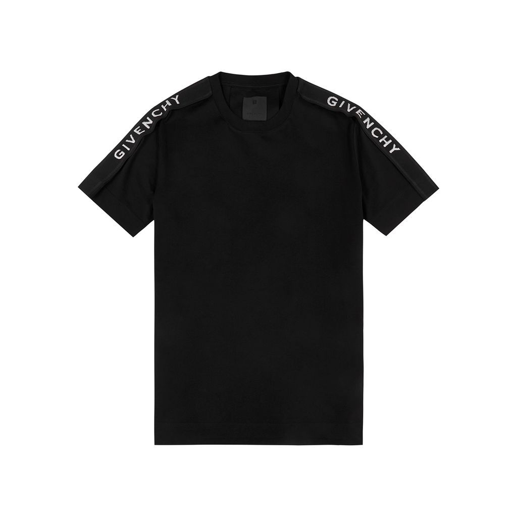 Logo Cotton T-shirt - Black And White - S