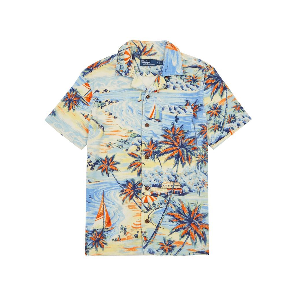 Printed Logo Terry Shirt - Multicoloured - M