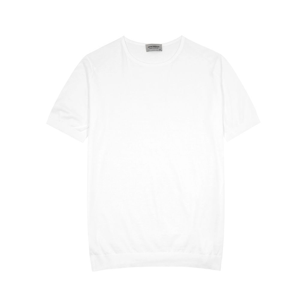 Belden Knitted Cotton T-shirt - White - M