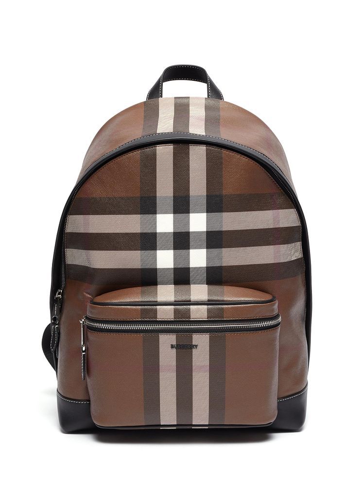 'ML Jett' Archive Check Leather Backpack