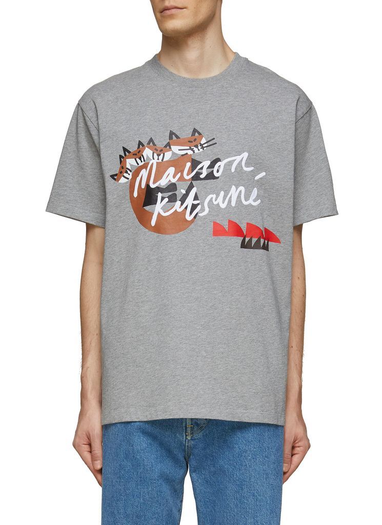 x Bill Rebholz Logo Print Cotton Crewneck T-Shirt