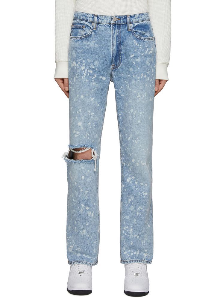 PAINT SPLATTERED RIPPED BOXY JEANS