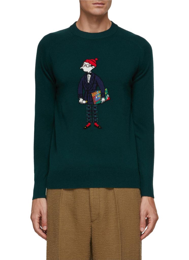 x Mr Slowboy 'The Father' Graphic Cashmere Knit Sweater