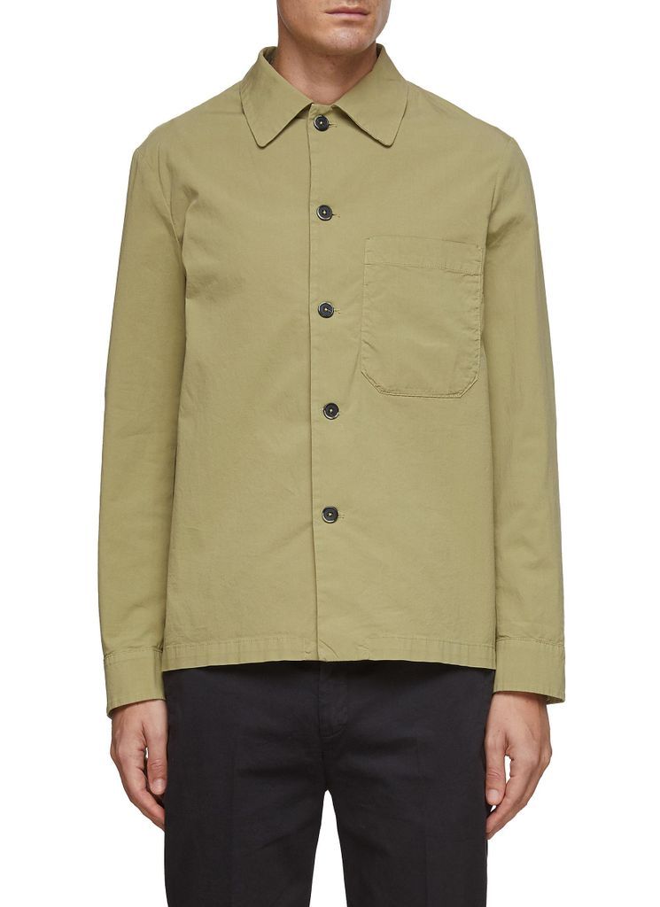 ‘CEDRONE' CHEST POCKET DETAIL BUTTON FRONT SHIRT JACKET
