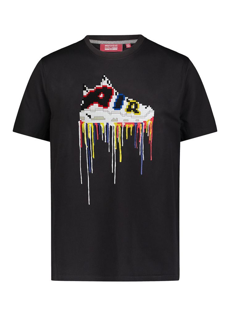 ‘Prism Air' Pixelated Sneaker Crewneck T-Shirt