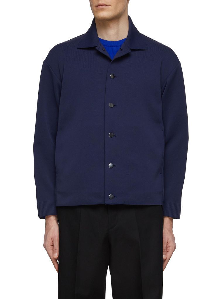 ‘Milan' Unlined Rib Knit Shirt Jacket