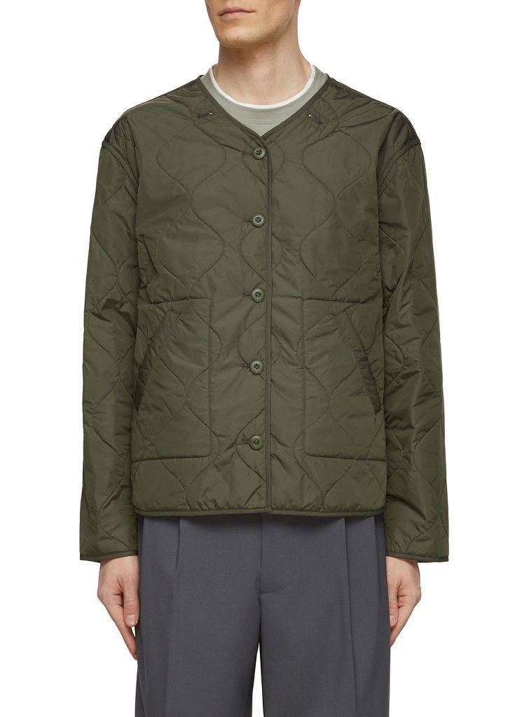 ‘Cody' Reversible Button Front Style Quilted Nylon Jacket