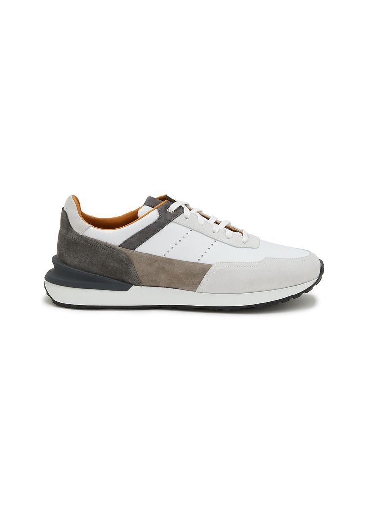 ‘Grafton' Suede Panel Leather Sneakers