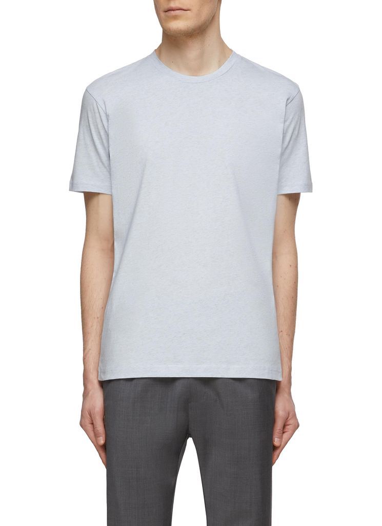 ‘Riviera' Crewneck Short Sleeve Cotton T-Shirt