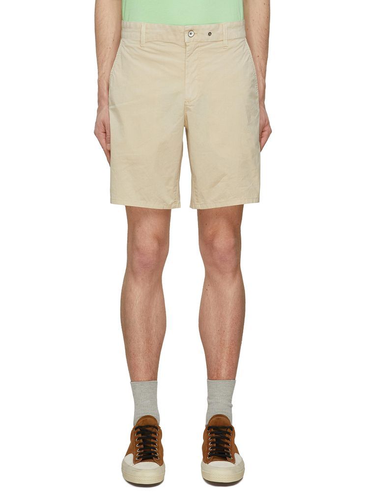 ‘Perry' Flat Front Cotton Blend Shorts