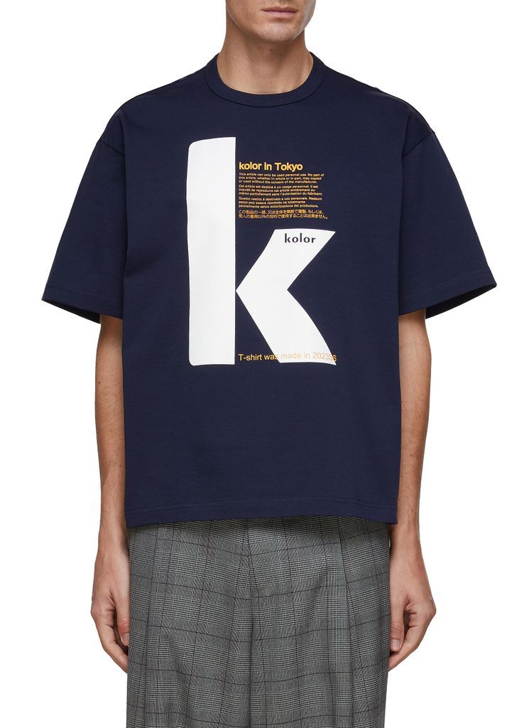 ‘Large K' Cotton Oversized T-Shirt
