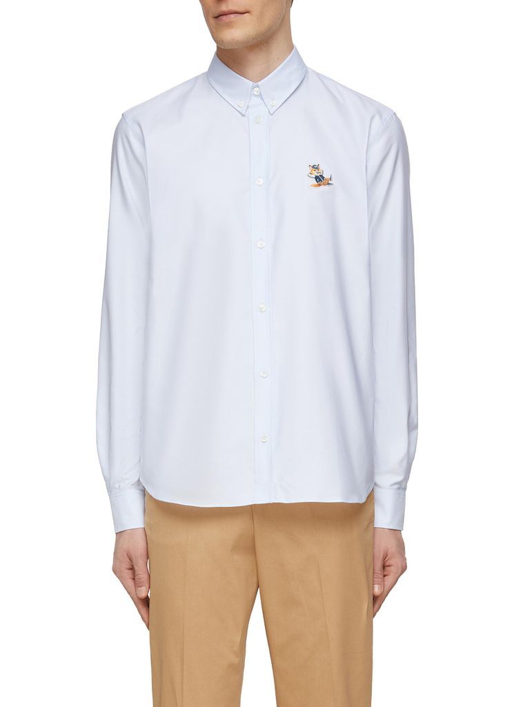 Dressed Fox Patch Cotton Oxford Shirt