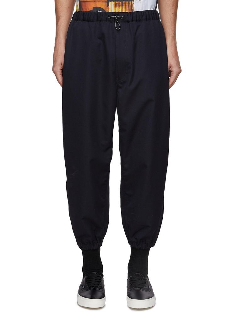 Elasticated Cuff Wool Blend Balloon Pants