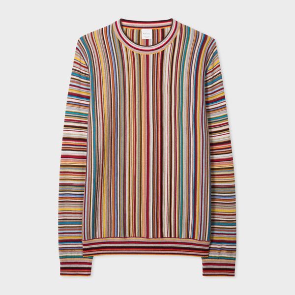 'Signature Stripe' Wool Sweater