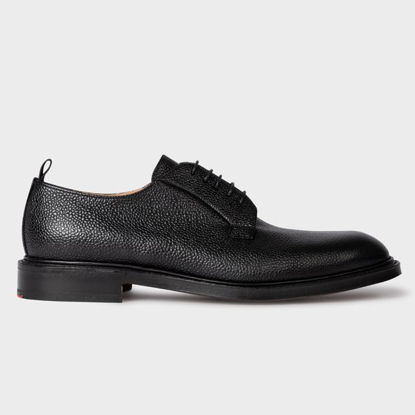 Black Leather 'Oswend' Derby Shoes