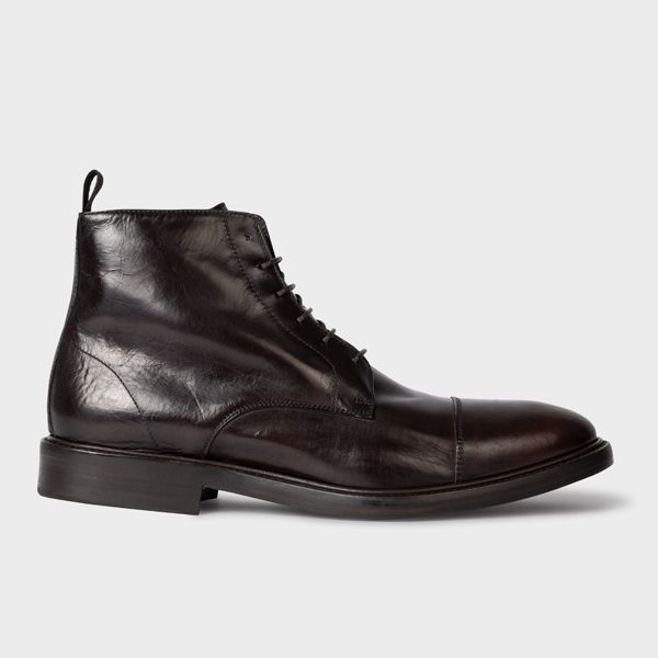 Dark Brown Calf Leather 'Jarman' Boots