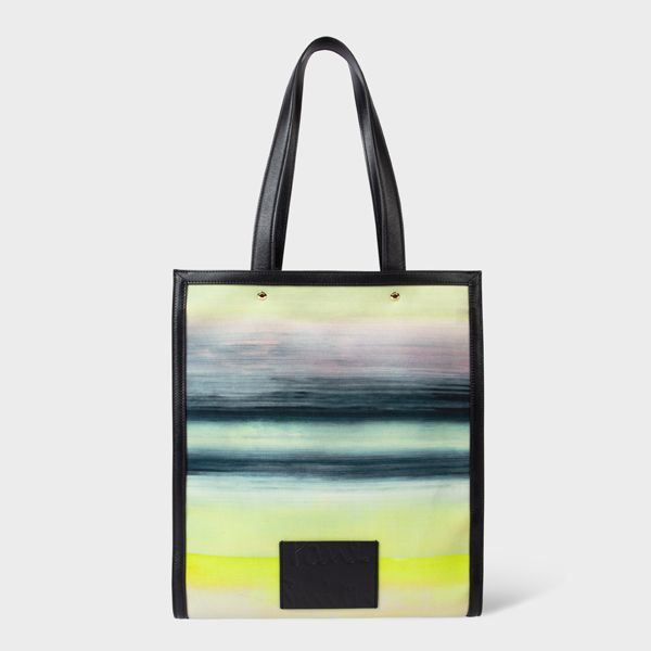Green Recycled Polyester 'Airbrush' Tote Bag