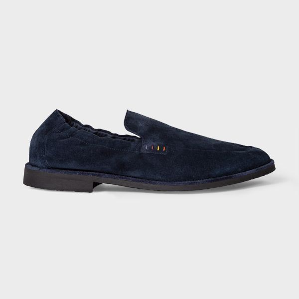 Navy Suede 'Grier' Loafers