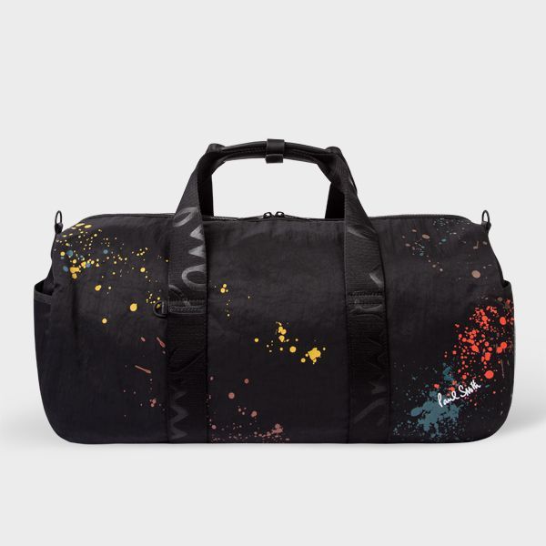 Black 'Paint Splatter' Duffle Bag