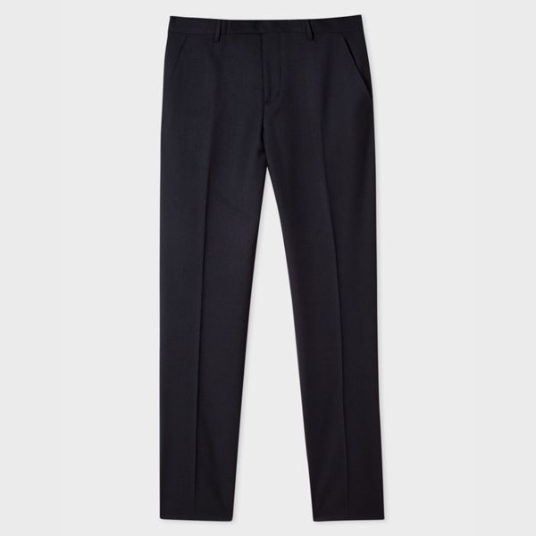 Slim-Fit Black Wool 'A Suit To Travel In' Trousers