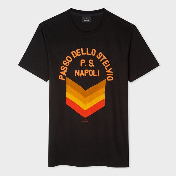 Slim-Fit Black 'PS Napoli' T-Shirt
