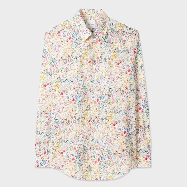 Cotton 'Liberty Floral' Long-Sleeve Shirt