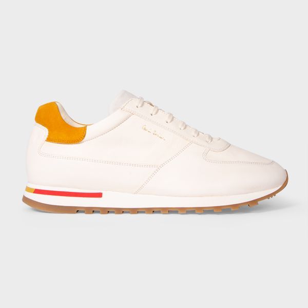 White Eco Leather 'Velo' Trainers