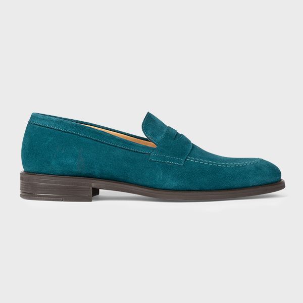 Teal Suede 'Remi' Loafers