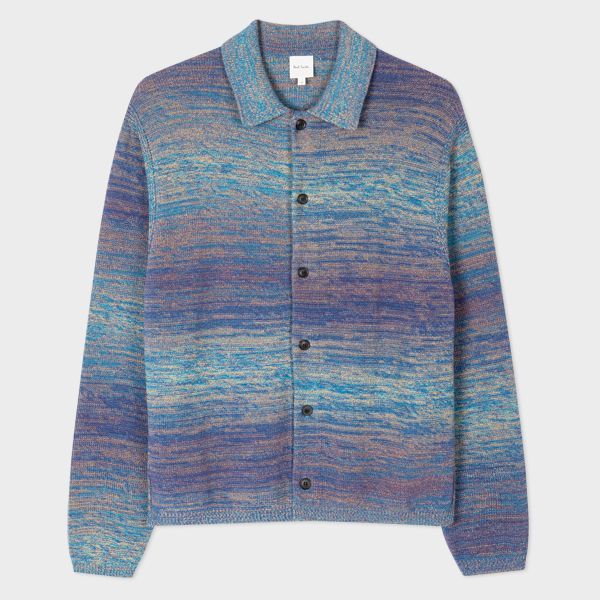 Space-Dyed Cotton-Blend Cardigan