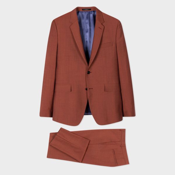 The Kensington - Slim-Fit Brick Red Wool-Mohair Suit