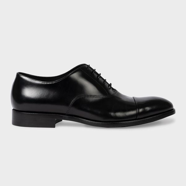 Black High-Shine Leather 'Brent' Shoes