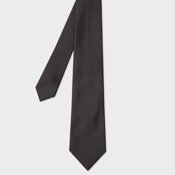 Black Silk 'Mini Dot' Tie
