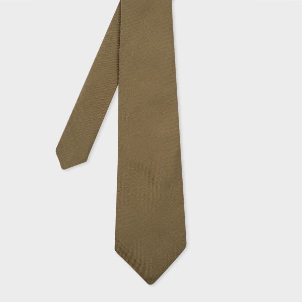 Olive Green Silk Tie