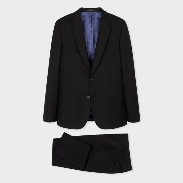 The Soho - Tailored-Fit Black Wool 'A Suit To Travel In'
