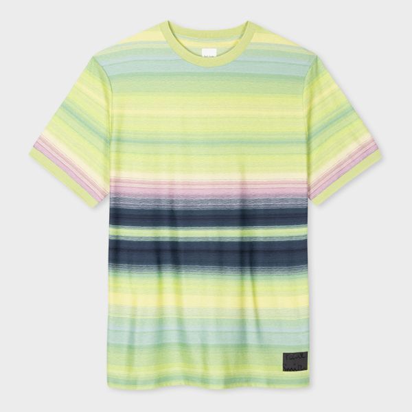 Lime 'Untitled Stripe' Cotton T-Shirt