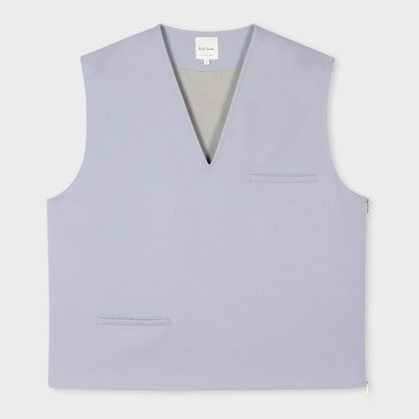 Lilac Stretch-Wool Vest