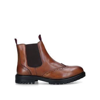 Preston - Tan Leather Chelsea Boots