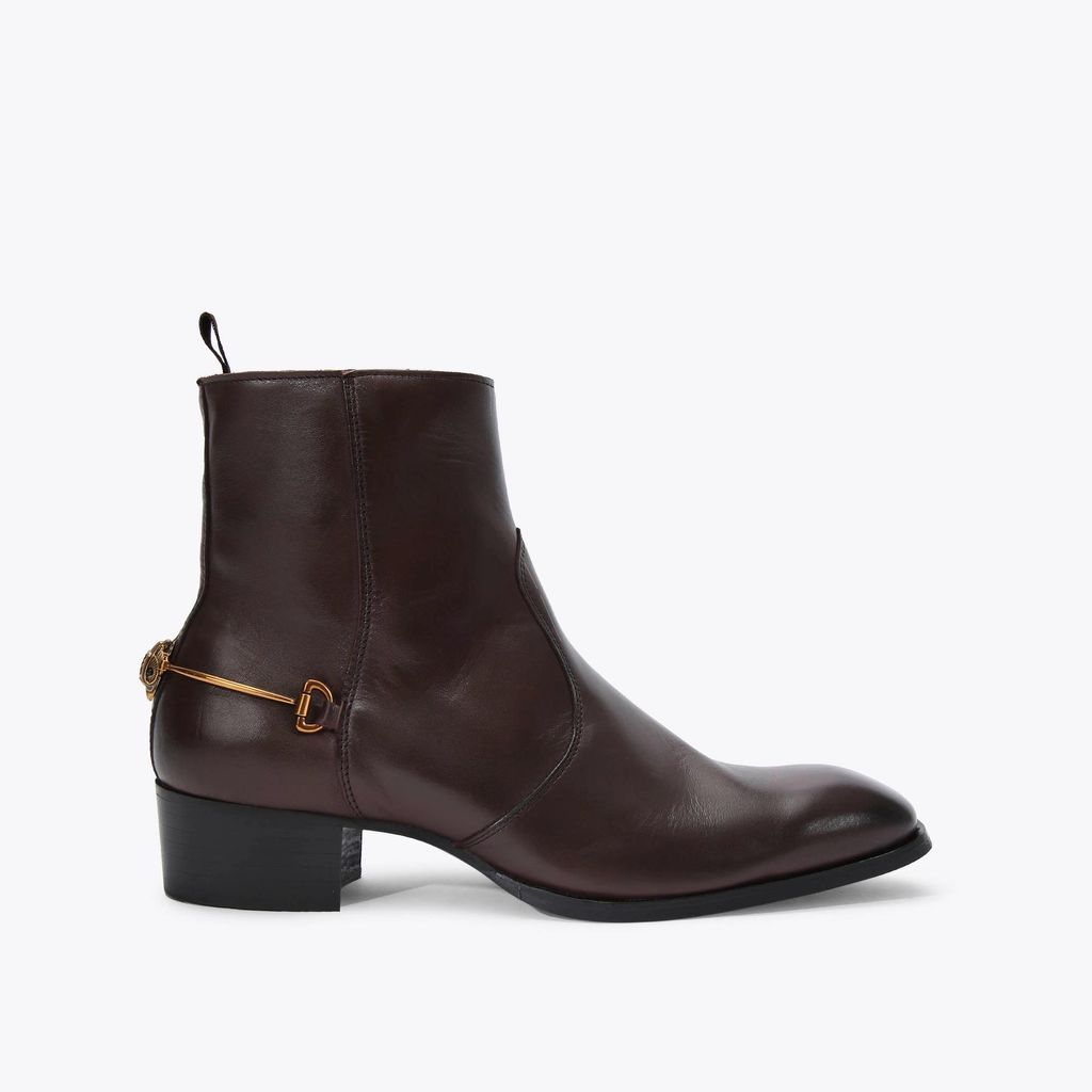 Men's Boots Brown Leather Gin
