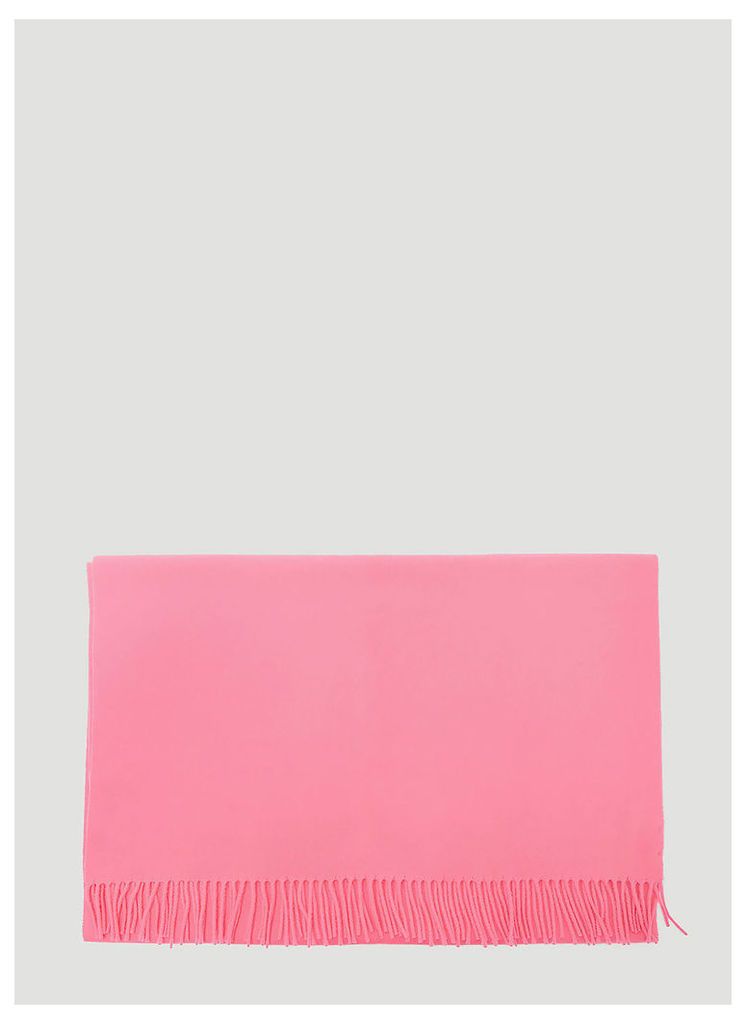 Acne Studios Canada Fringed Wool Scarf in Pink size One Size