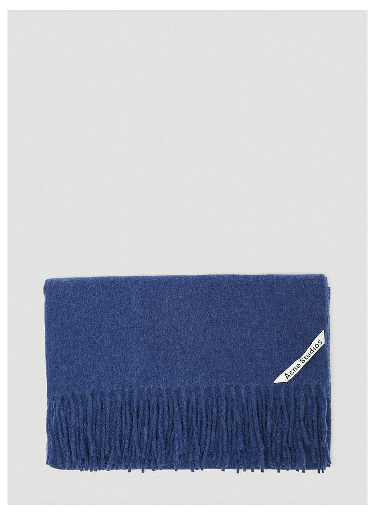 Acne Studios Canada Fringed Scarf in Navy size One Size