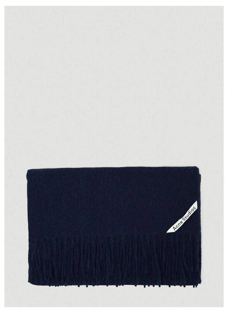 Acne Studios Unisex Canada Wool Scarf in Navy size One Size