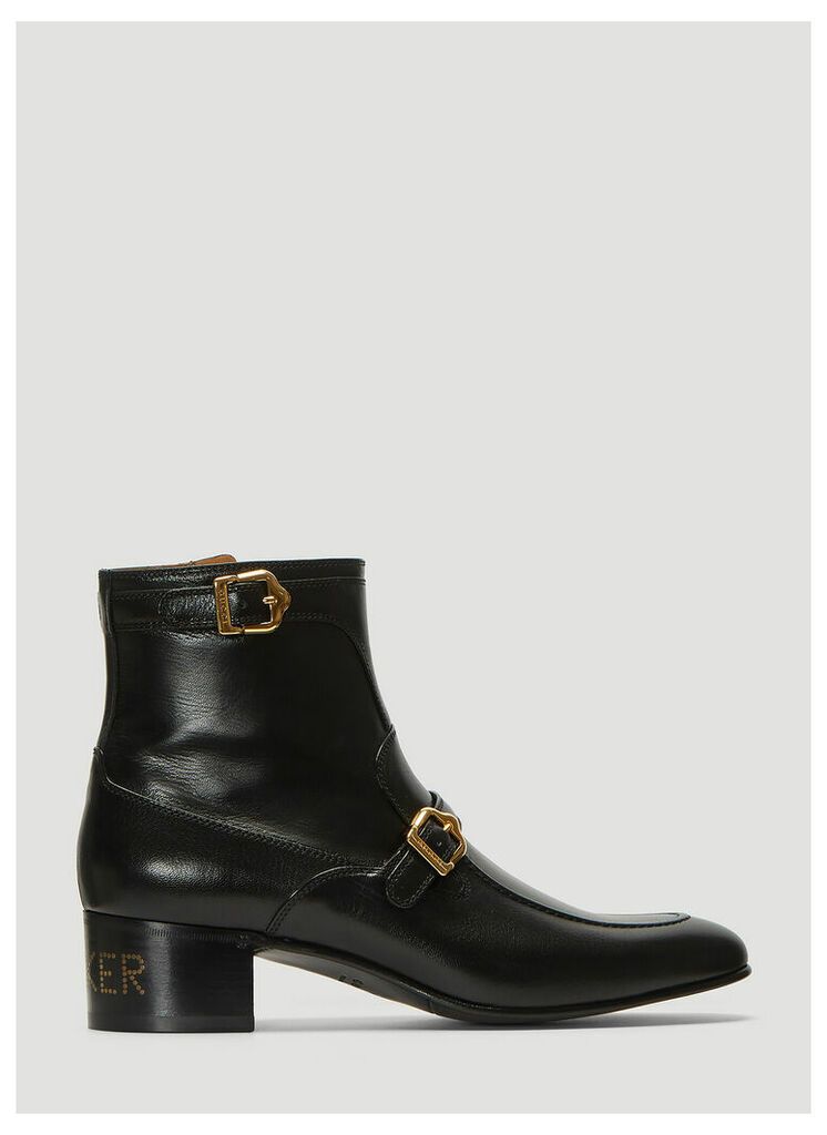 Gucci Sucker Leather Boots in Black size UK - 11