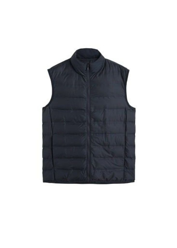 Technical quilted gilet