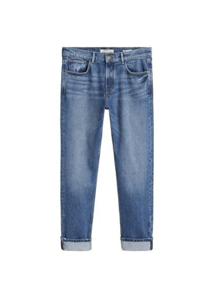 Regular-fit dark vintage wash Bob jeans
