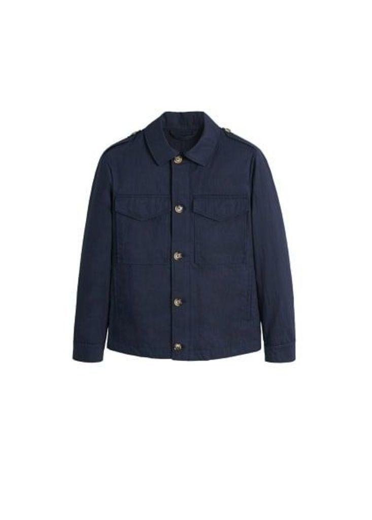 Pocketed cotton jacket